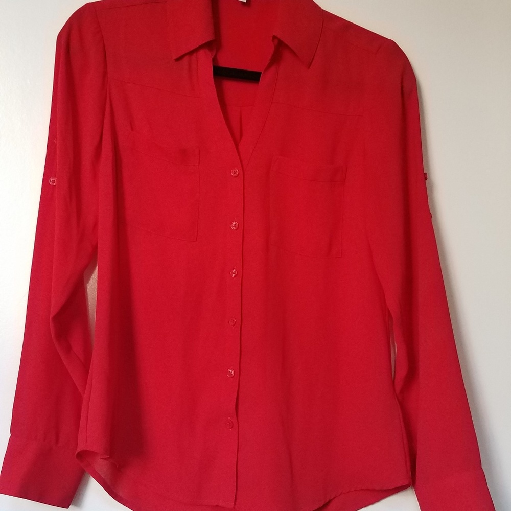 Express Red Blouse